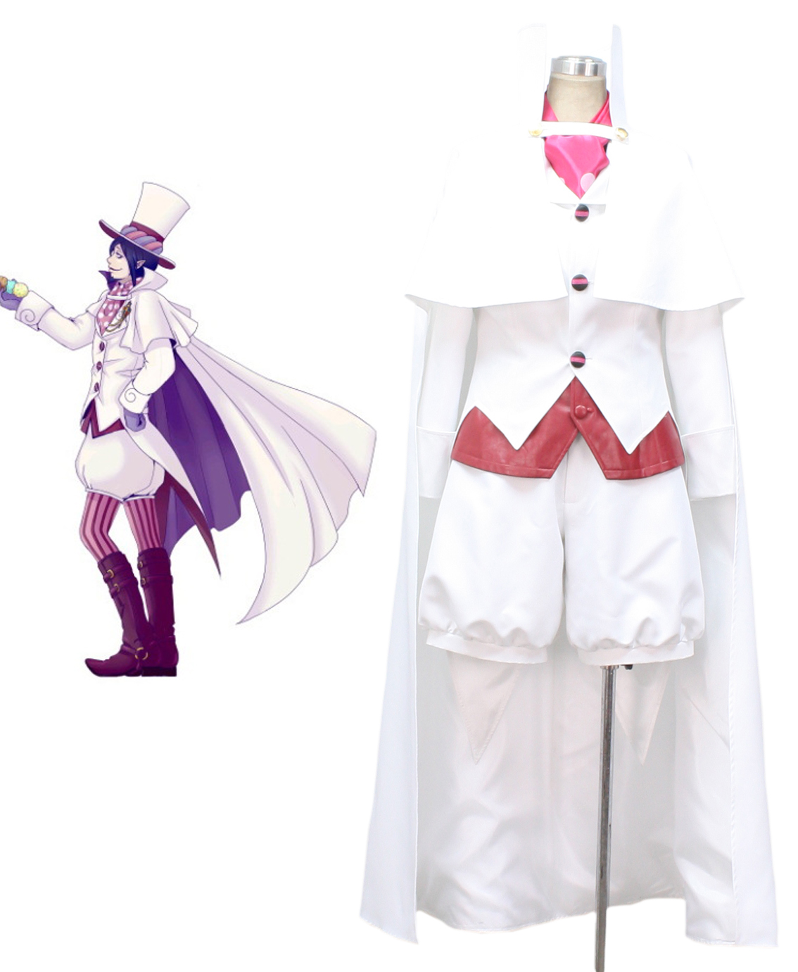 Blue Exorcist Mephisto Pheles Cosplay Costume